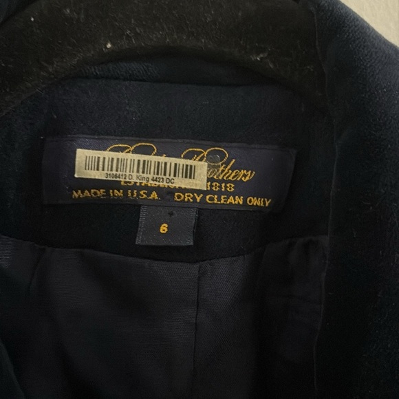 Brooks Brothers Elegant navy blue Women's military style blazer - size 6 - Picture 2 of 5